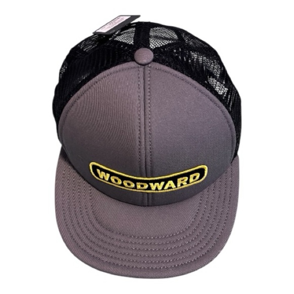 Woodward Hauler Grey trucker hat Coal Custom Headwear snapback hat